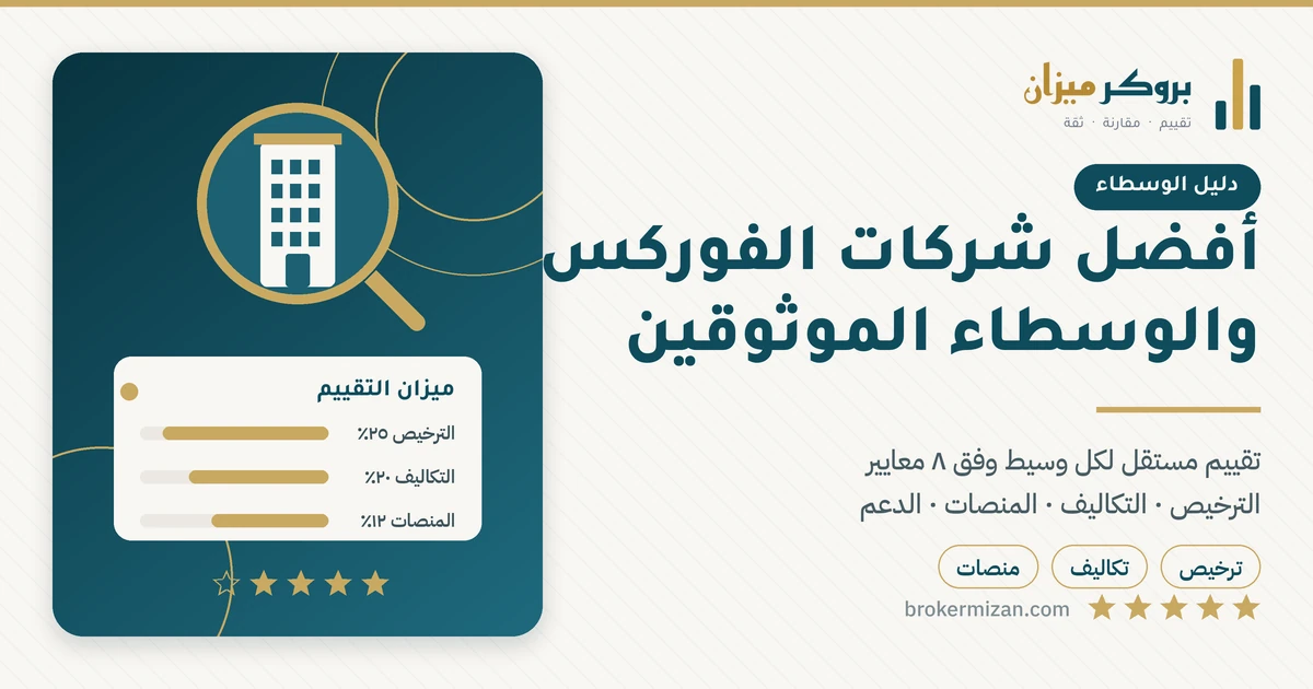مقارنة أفضل شركات تداول الفوركس المرخصة للمتداول العربي