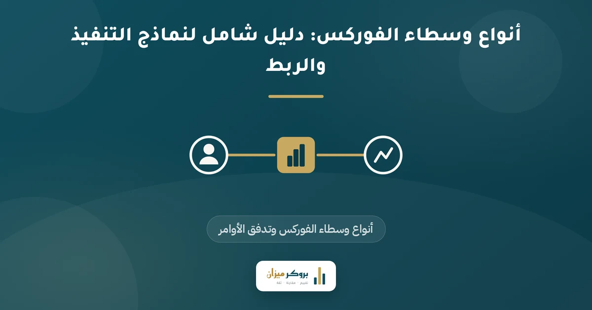 أنواع وسطاء الفوركس: دليل شامل لنماذج التنفيذ والربط